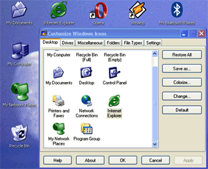 Screenshot of CustomIcons 5.0