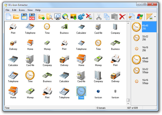 ICL-Icon Extractor searches and extracts icons from PC and internet locations