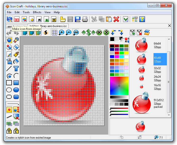 Vista Icon Editor - make icons for Windows Vista