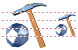 Diamond mining icon Diamond mining icons
