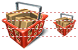 Full red basket SH icon Full red basket SH icons