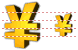 Gold Yen icon Gold Yen icons