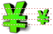 Green Yen SH icon Green Yen SH icons