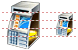 Low cash ATM icon Low cash ATM icons
