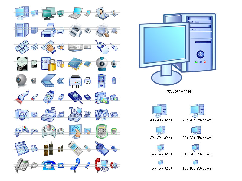 Screenshot of Hardware Icon Library 2.0