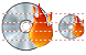 Burn CD icons