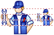 Repairman icons