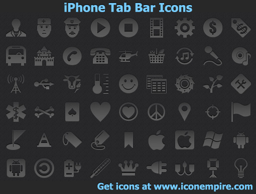 iPhone Tab Bar Icons screenshot