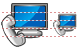 Monitor and phone icon Monitor and phone icons