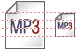 Mp3 document icon Mp3 document icons
