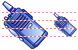 Portable radio transmitter icon Portable radio transmitter icons