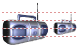 Radio cassette player icon Radio cassette player icons
