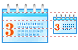 Calendar icons
