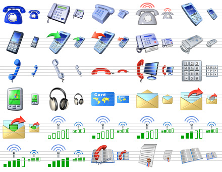 Speed up development with ready-made Phone Icons for telecommunication products