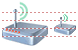 Wireless modem icons