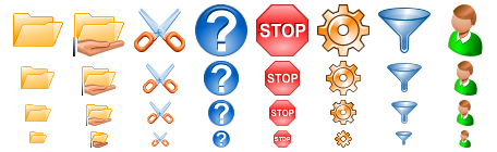 software toolbar icons