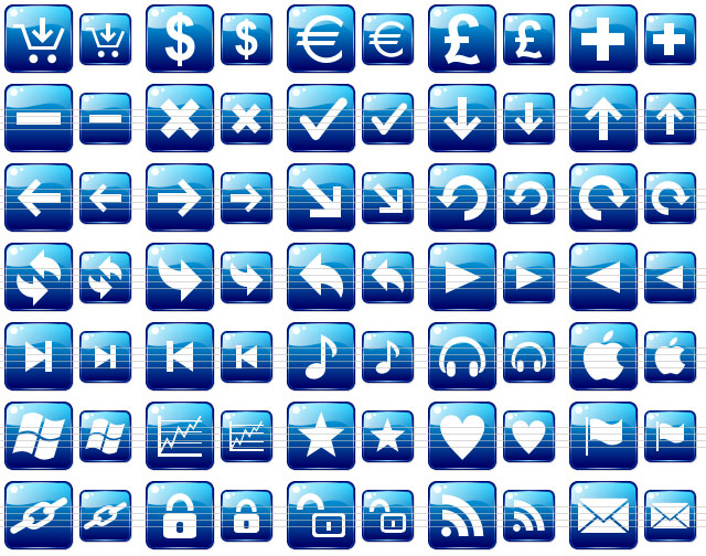 Blue Web Buttons screenshot