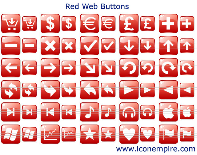 Red Web Buttons screenshot